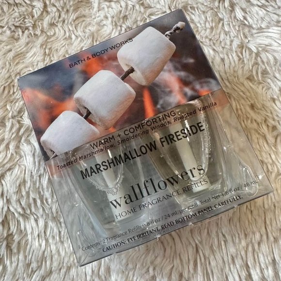 Bath & Body Works Other - Bath And Body works Marshmallow Fireside Wallflowers Two Pack Home Fragrance Ref